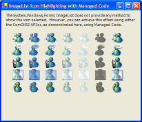 Icon Highlighting Sample