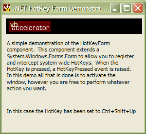 HotKeyForm Demonstration