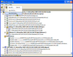 NetProjectZip Utility in Action
