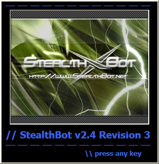 StealthBot start up screen