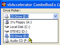 ComboBoxEx Drive Picker Mode
