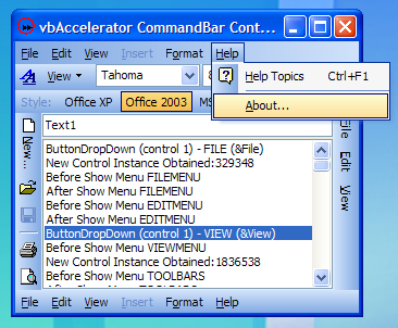 CommandBar Demonstration Application