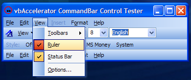 Office 2003 Style with XP Visual Styles
