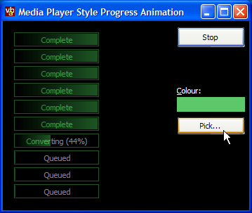 Media Progress Bar Render Sample.