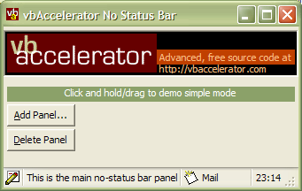 No Status Bar Class Demonstration