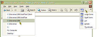 Drop Down Buttons