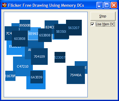 Flicker Free Drawing Demonstration
