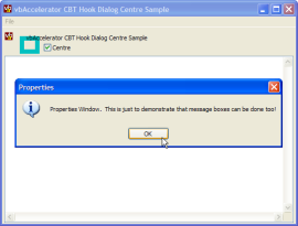 Dialog Centring Application Demonstration