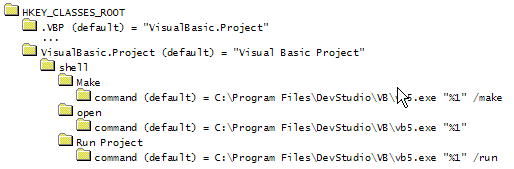 VB File Verb Associations