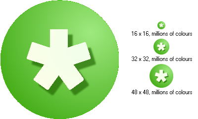 Source and resulting icon images