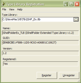 VB Register Type Lib Utility