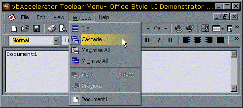 Looking Very Close to Word97, but its all VB!