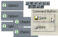 Sample Buttons you can draw with the demonstration project