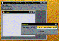 Even when the ToolWindow has the focus, the main MDI form keeps the focus. 